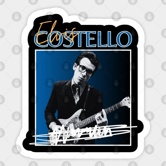 Elvis costello///original retro Sticker by DetikWaktu